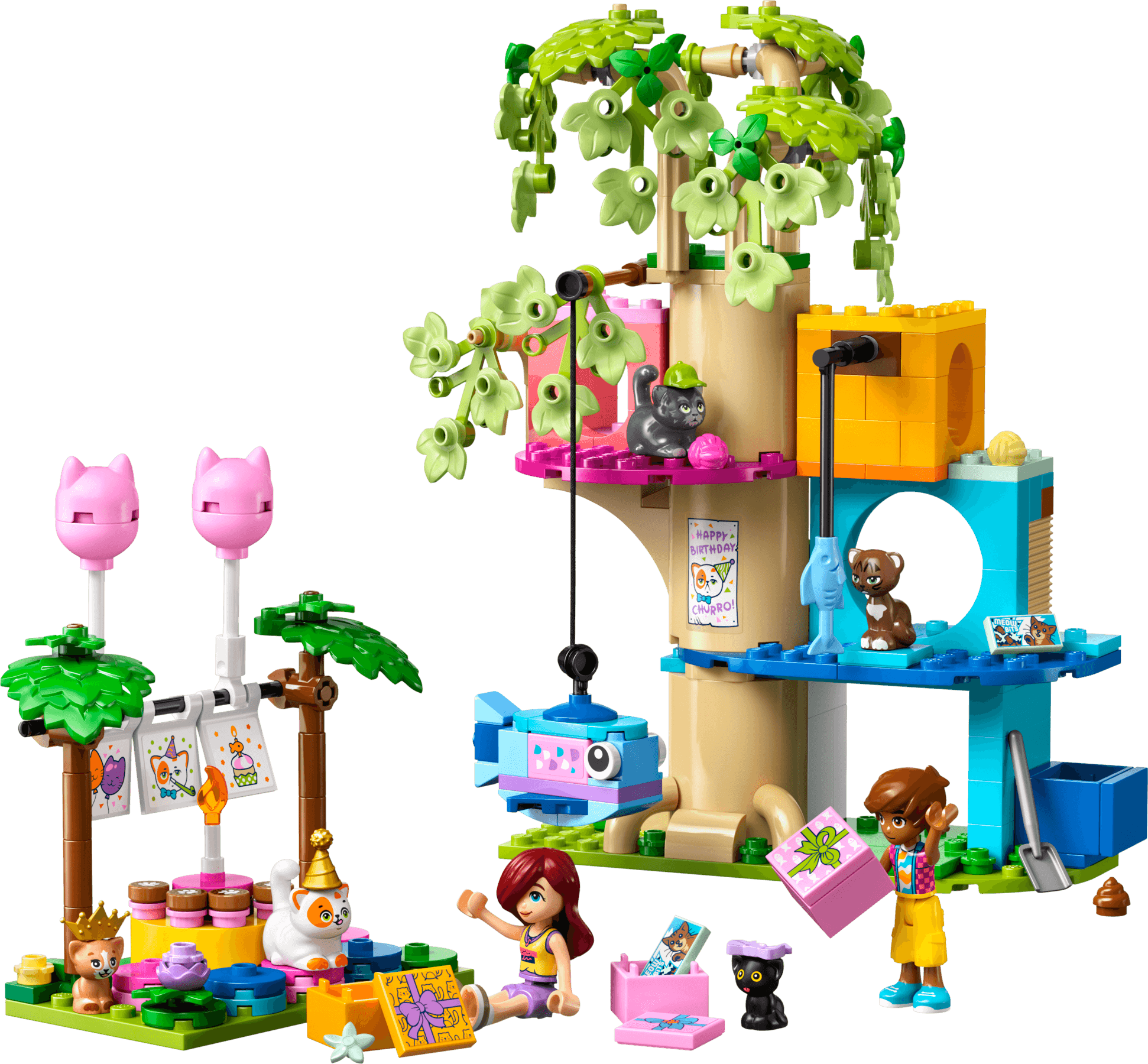 Cat Birthday Party & Tree House
