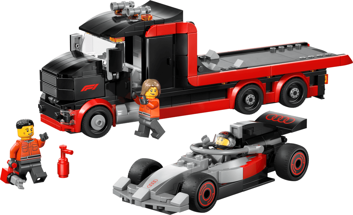 F1 Display Truck with Audi F1 Race Car