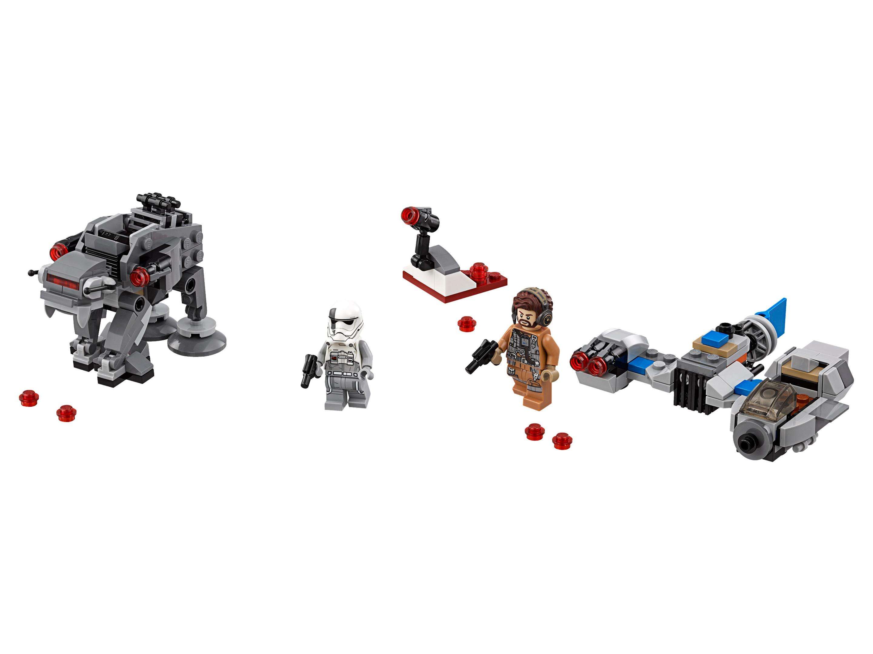 Ski Speeder vs First Order Walker Microfighters