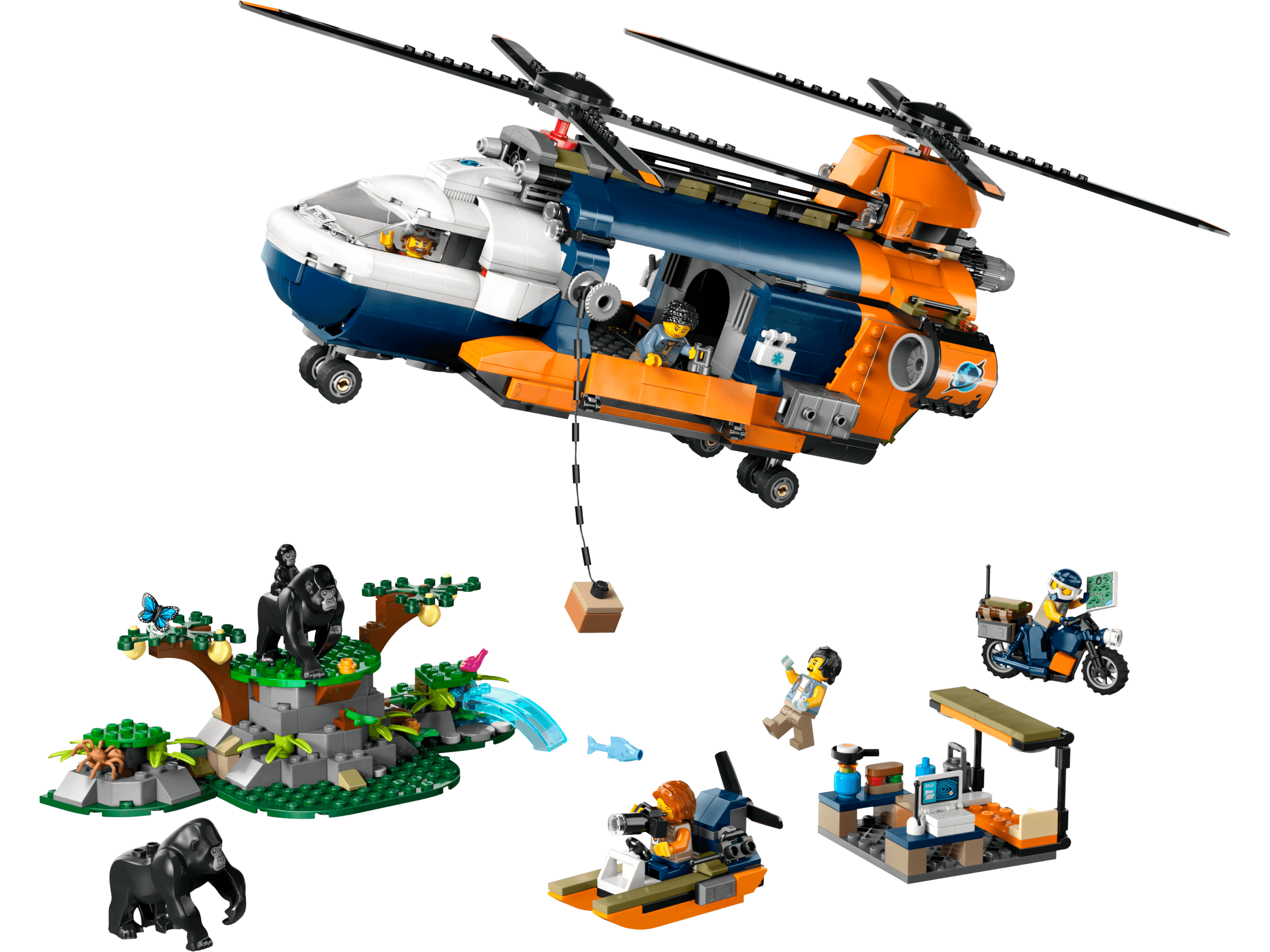 Jungle Explorer Helicopter at Base Camp